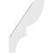 Ekena Millwork 5-in. W x 8-in. D x 12-in. H Ridgewood Architectural Grade PVC Knee Brace BRCP05X08X12RID - alternate 3